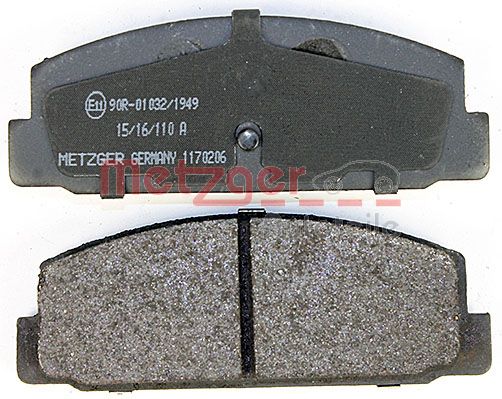 METZGER 1170206 Bremsbelagsatz, Scheibenbremse